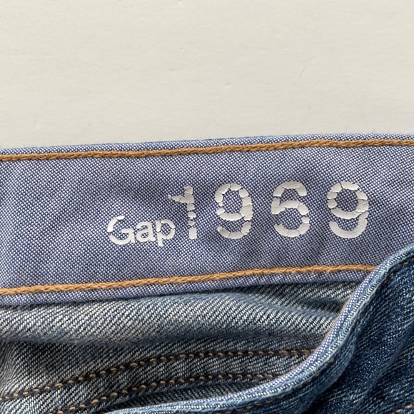 Gap 1969 Women’s Jeans Low Rise Sexy Boot Sz 26/2 Medium Wash Flare Hippie Y2K - Picture 4 of 12